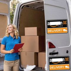 ROMINVIC orange reflective magnets boost visibility for drivers.