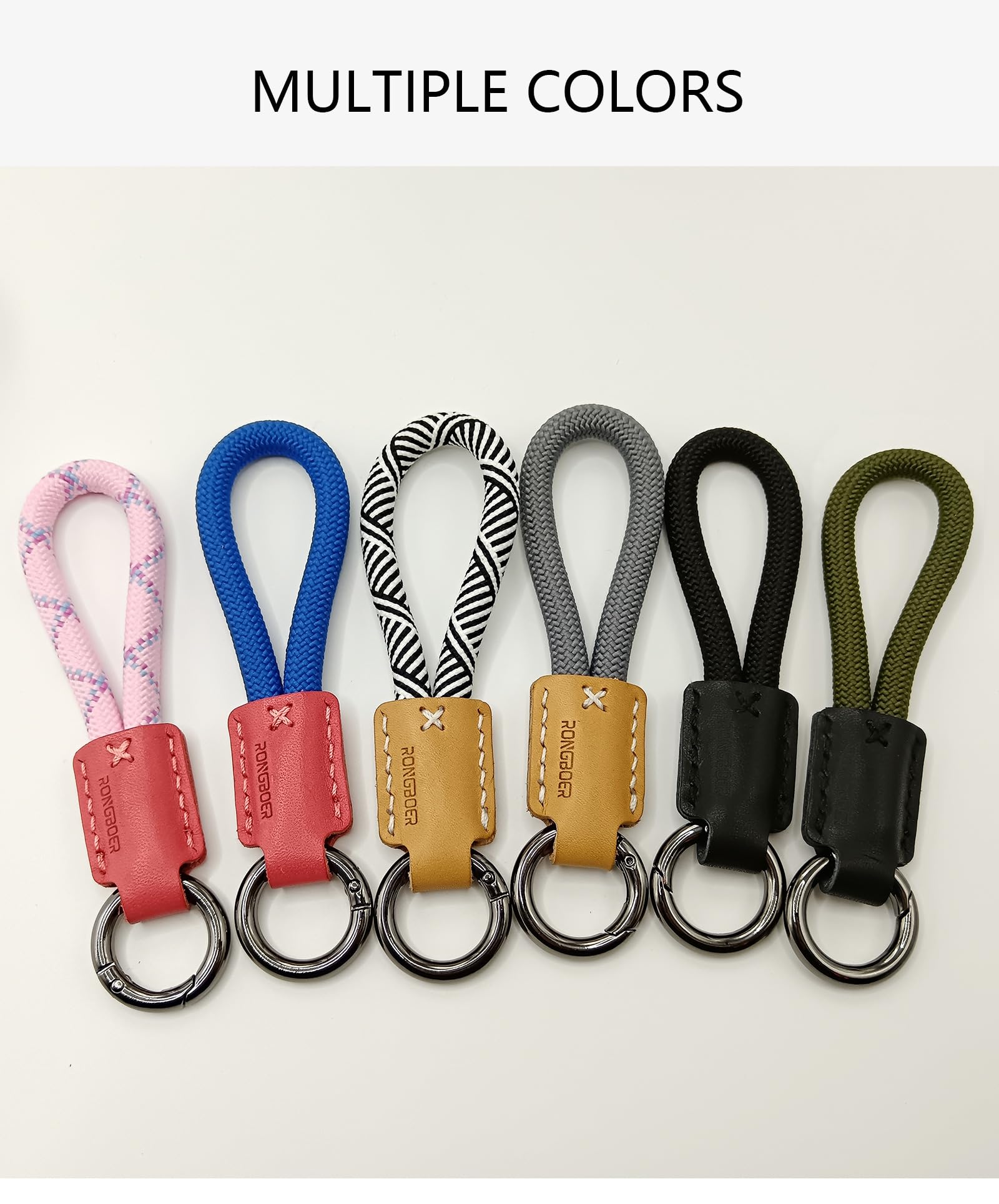 RONGBOER multi-functional keychain attached to bag or belt for versatility.