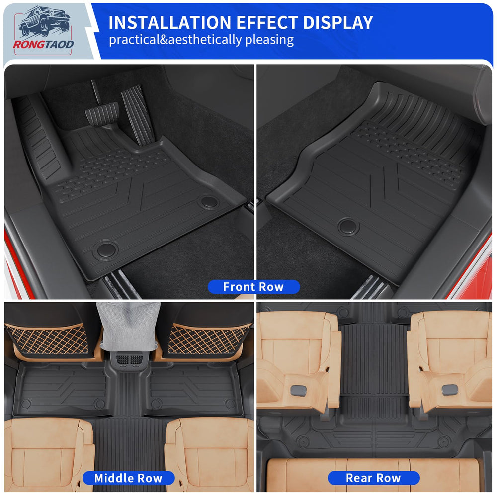 Rongtaod cargo liner with non-slip surface in Ford Explorer