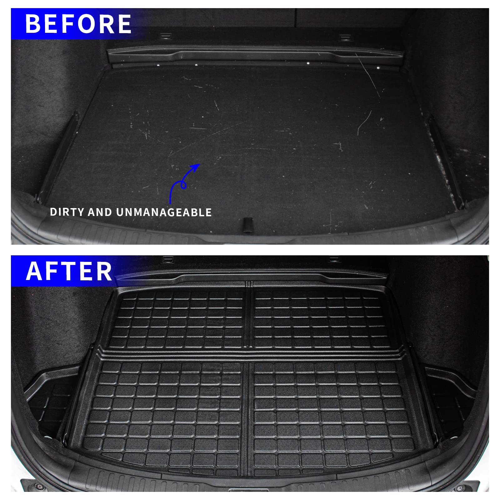 Rongtaod CR-V trunk mat all-weather cargo liner keeps belongings dry.