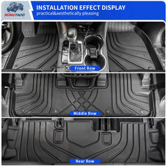 Rongtaod driver-side floor mat provides grip and full coverage for Highlander.