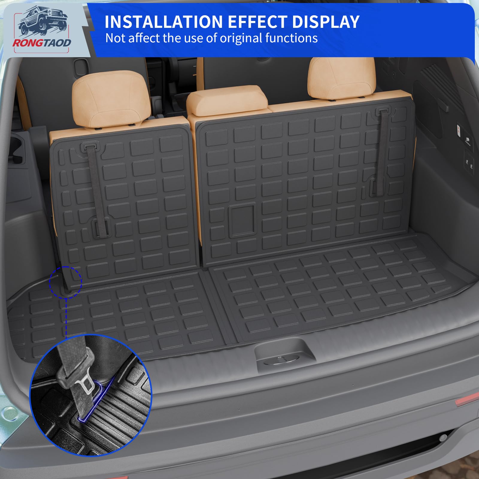 Rongtaod floor-mat material closeup highlights flexible, durable TPE.