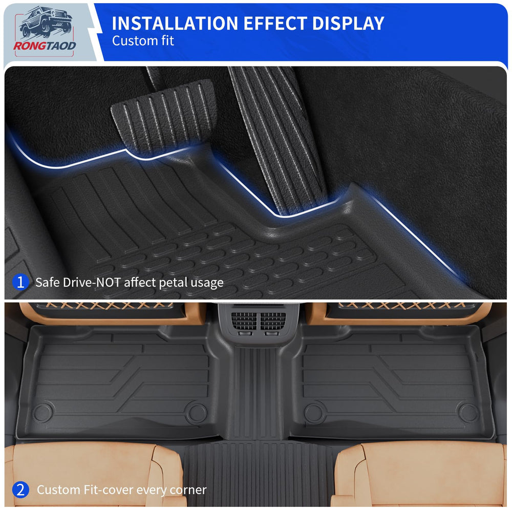 Rongtaod trunk mat guarding cargo space in Ford Explorer