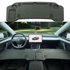 Ronsoile car desk for Tesla Model 3/Y provides a stable laptop workspace.