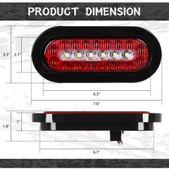 RONSTA trailer light rear view showing 24-LED brightness for high visibility.