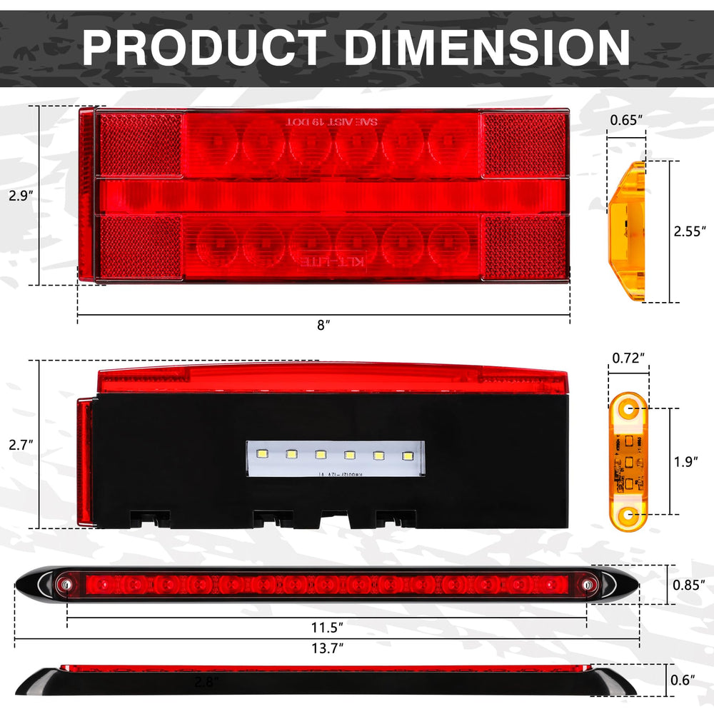 RONSTA mini marker lights kit enhances trailer visibility and compliance.
