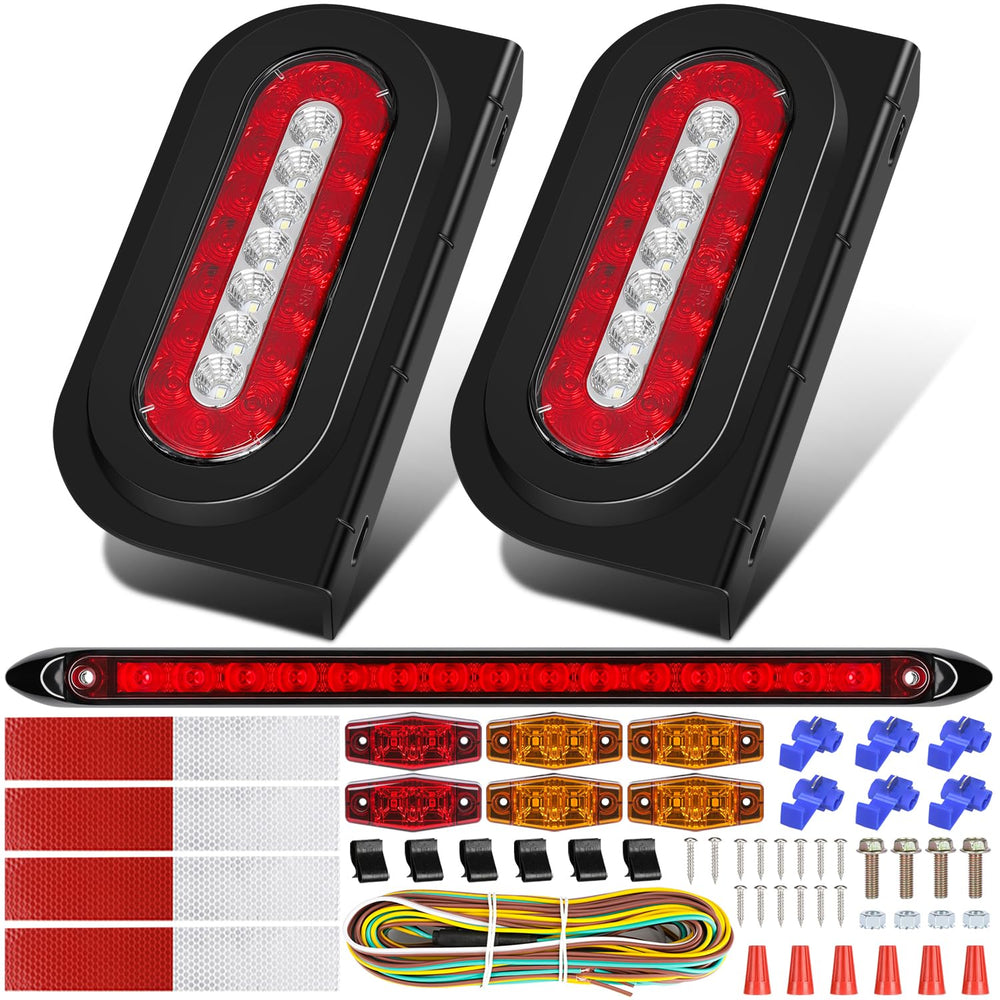 RONSTA oval LED trailer lights kit enhances vehicle visibility for trailers and boats