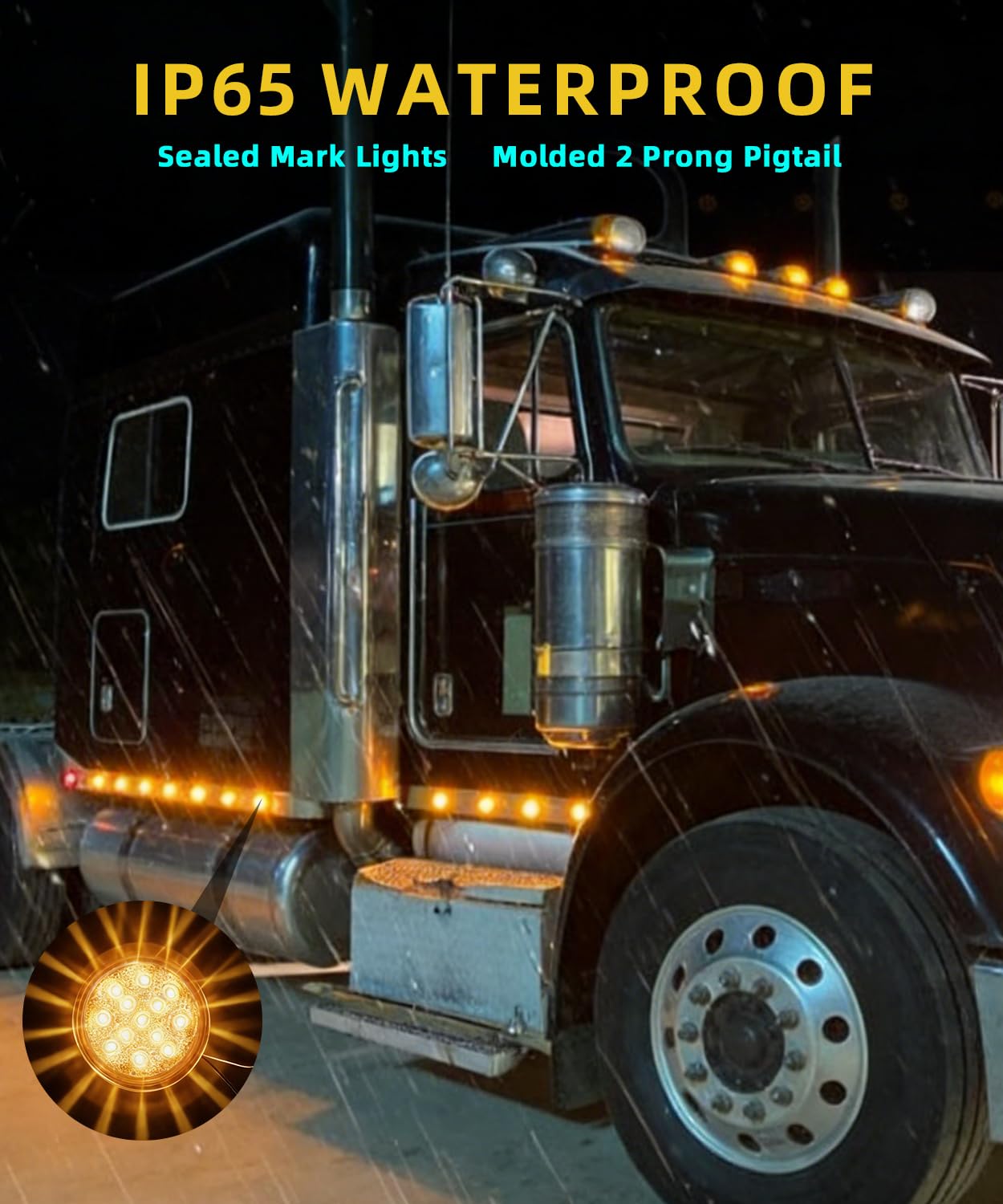 Ronybuy 10-pack trailer lights with grommets and wiring for quick setup