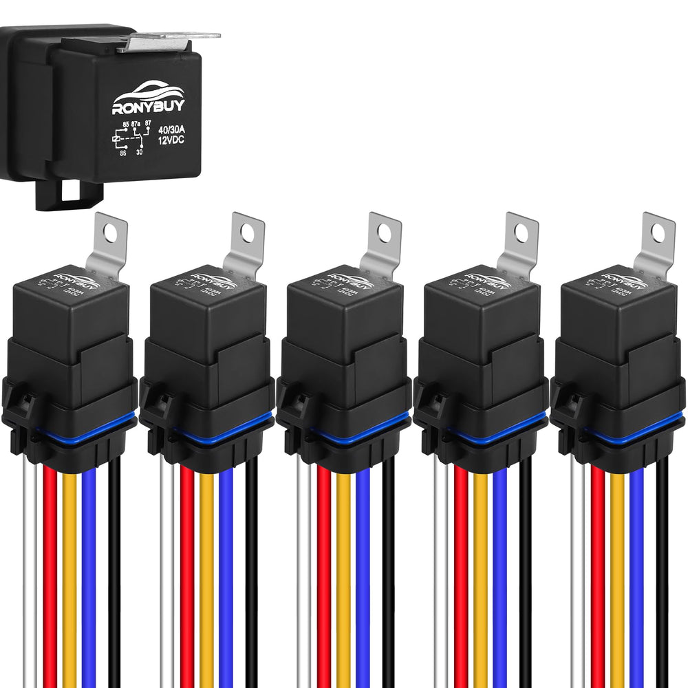 Ronybuy 5-pin relay kit waterproof shell offers durable protection in tough environments.