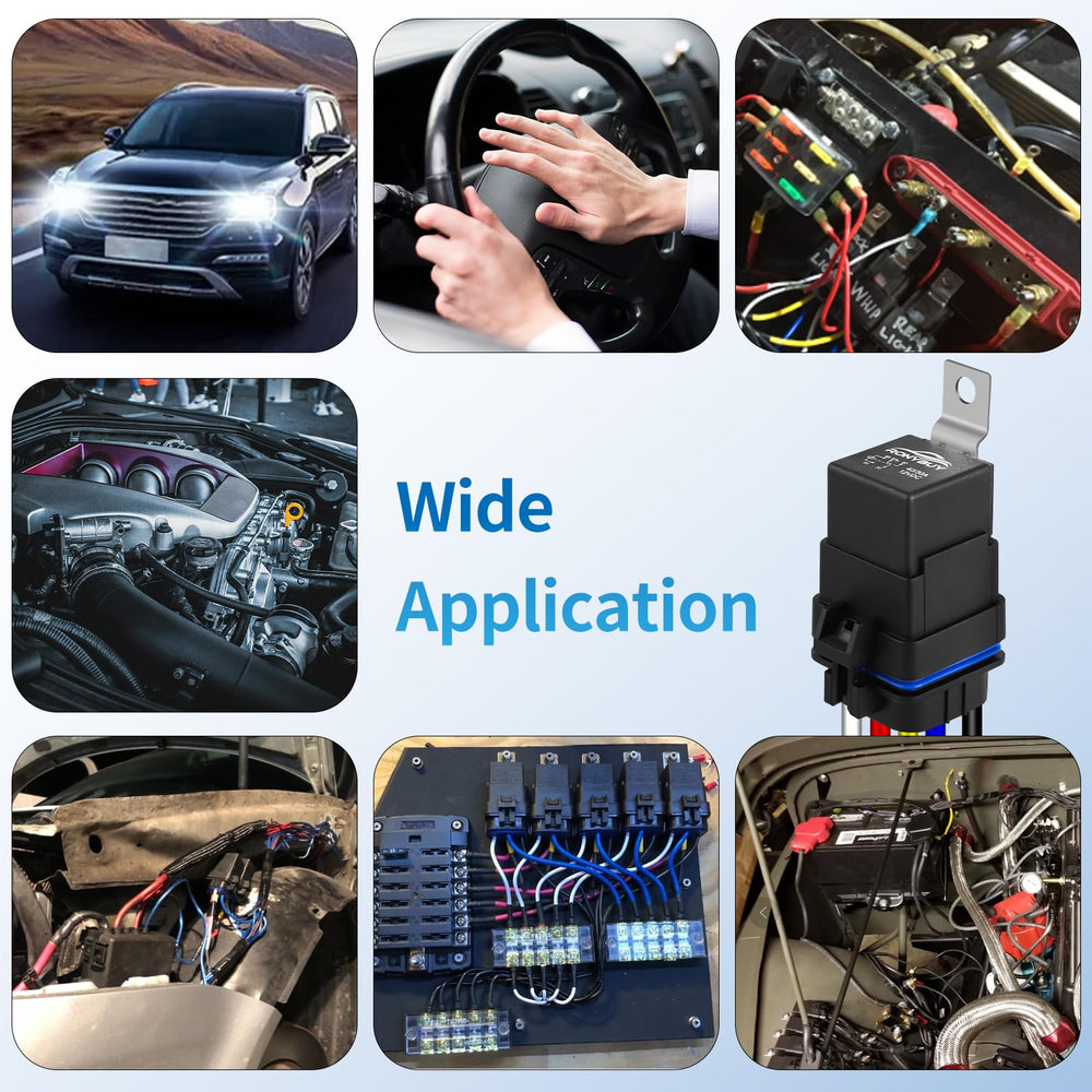 Ronybuy fits-12v-relay-5pin-compatibility ensures broad vehicle compatibility.