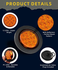 Ronybuy flush-mount 2.5-inch marker light for clean exterior fit