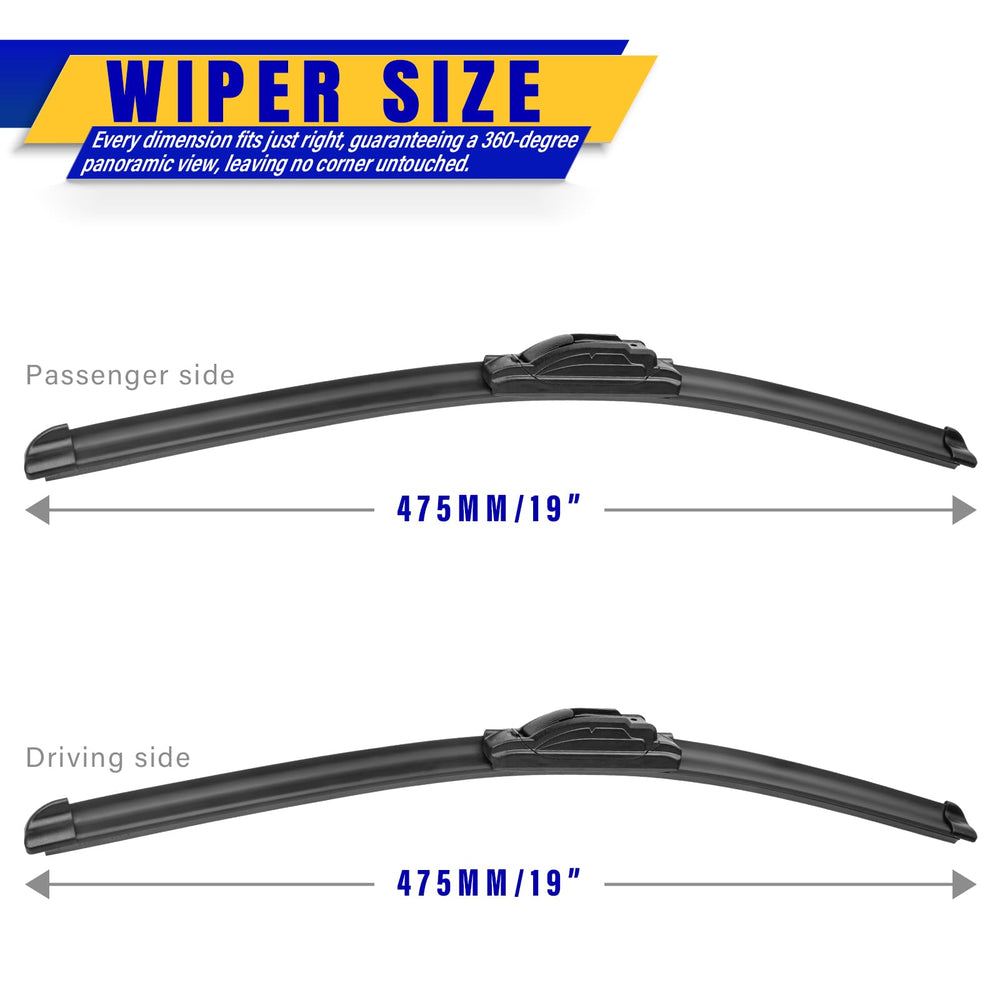 Rooppa 19-inch wiper blade for Sequoia ensures streak-free visibility in rain.