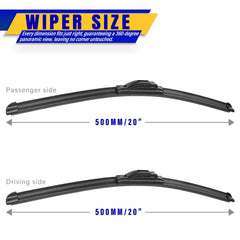 Rooppa 20‑inch wiper blade for Ford Explorer 2005‑2010 ensuring wipe performance in rain