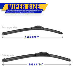 Rooppa 22-inch front wiper for Nissan Armada delivers reliable wipes.