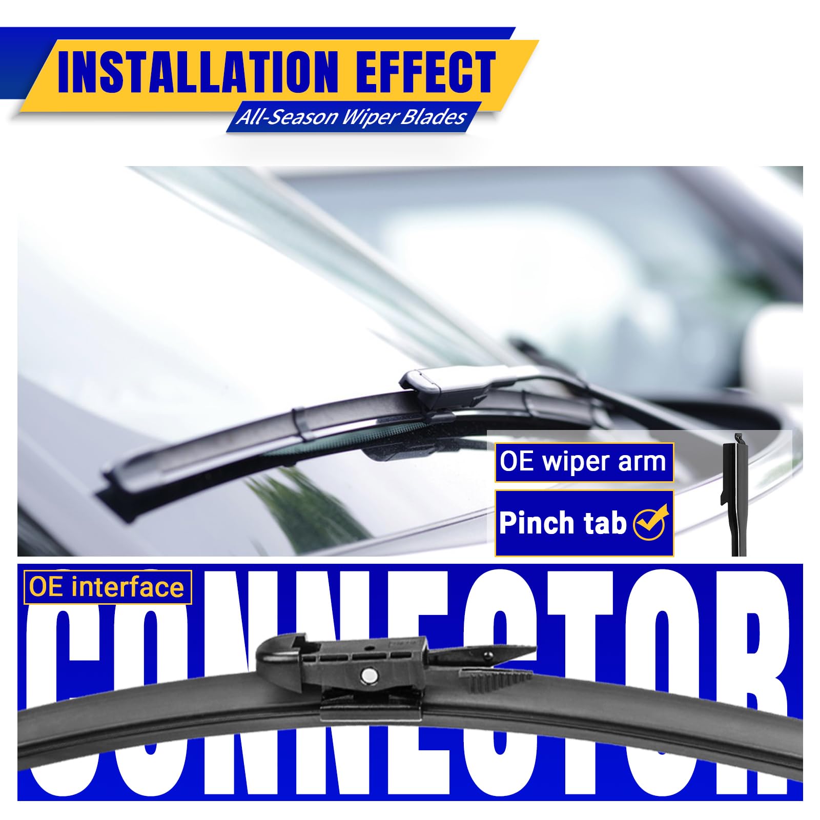 Rooppa 11-inch rear wiper blade keeps rear window clear daily drives