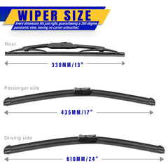 Rooppa 24-inch blade provides wide coverage for GMC Terrain