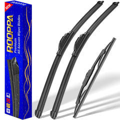 Rooppa 24-inch front blade for GMC Terrain improves visibility in wet conditions.