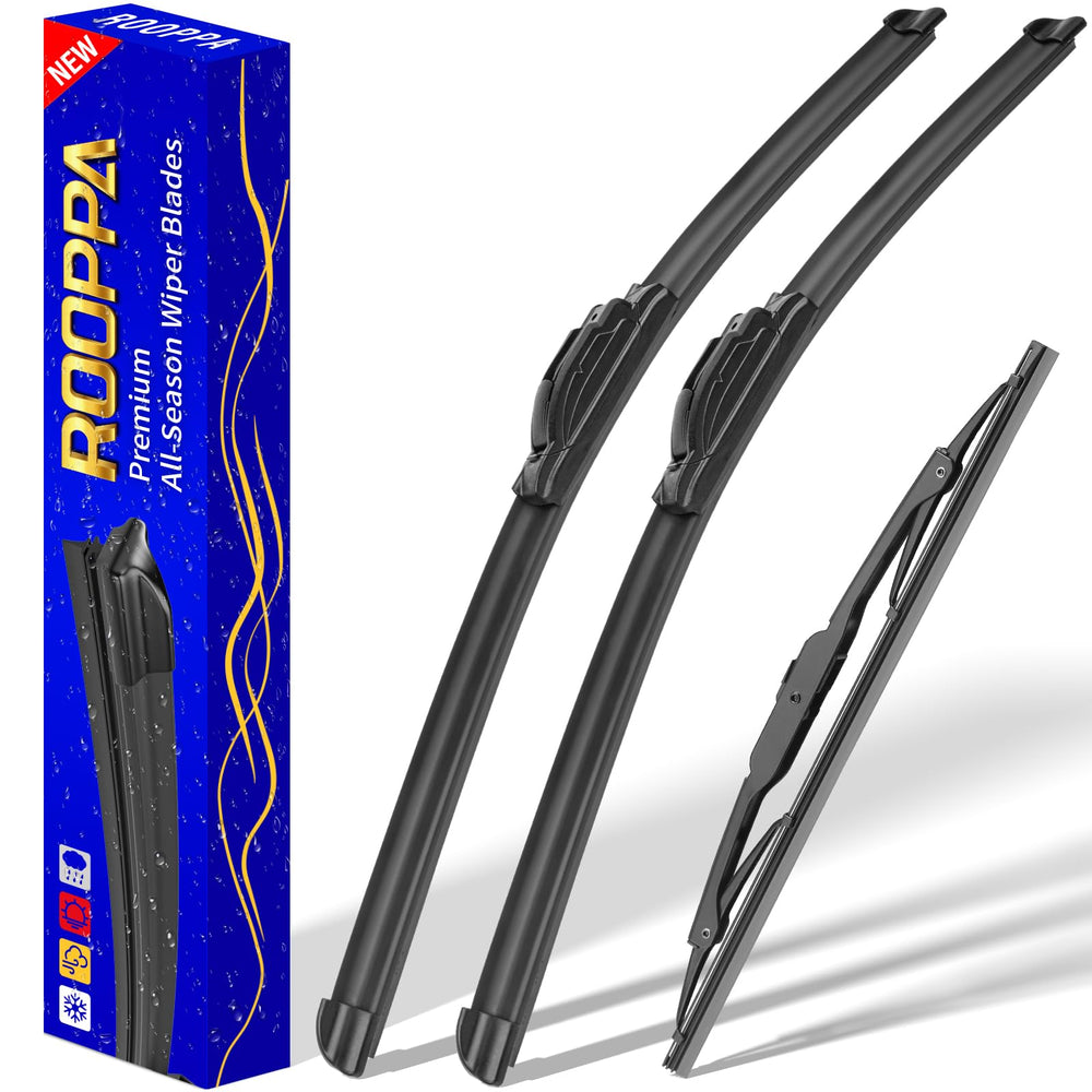 Rooppa 3 wiper blades installed on Toyota Sienna for clear front visibility