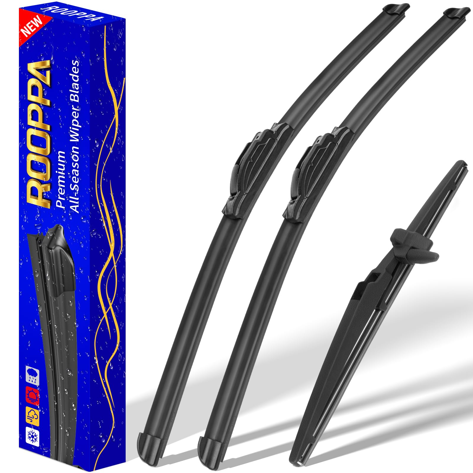 Rooppa 24-inch front wiper blade for Toyota 4Runner improves rain visibility