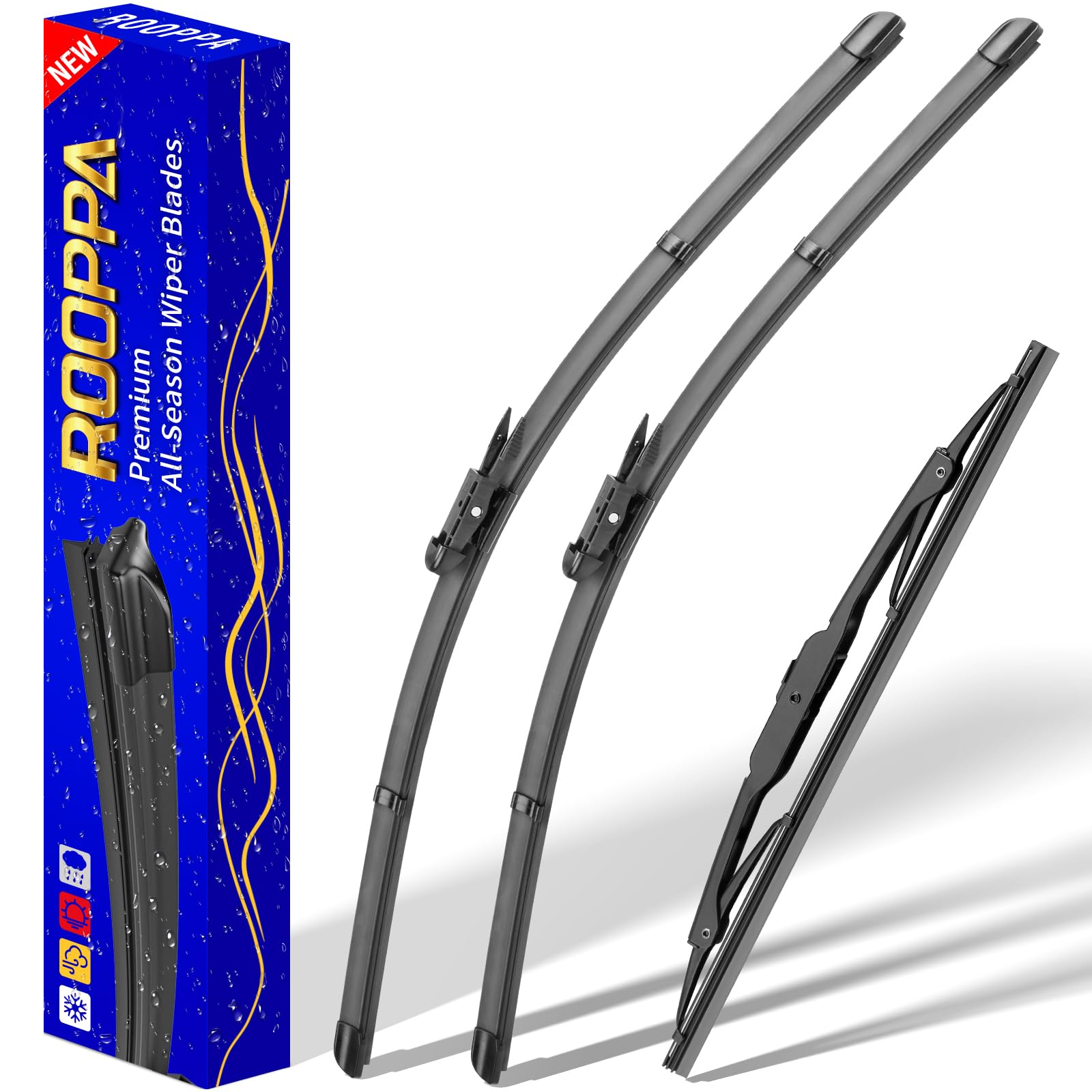 Rooppa GMC Acadia 24-inch front wiper blade for rain-ready visibility.