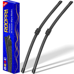 Rooppa BMW 3-Series front wiper blades 24/19 inches for clear visibility