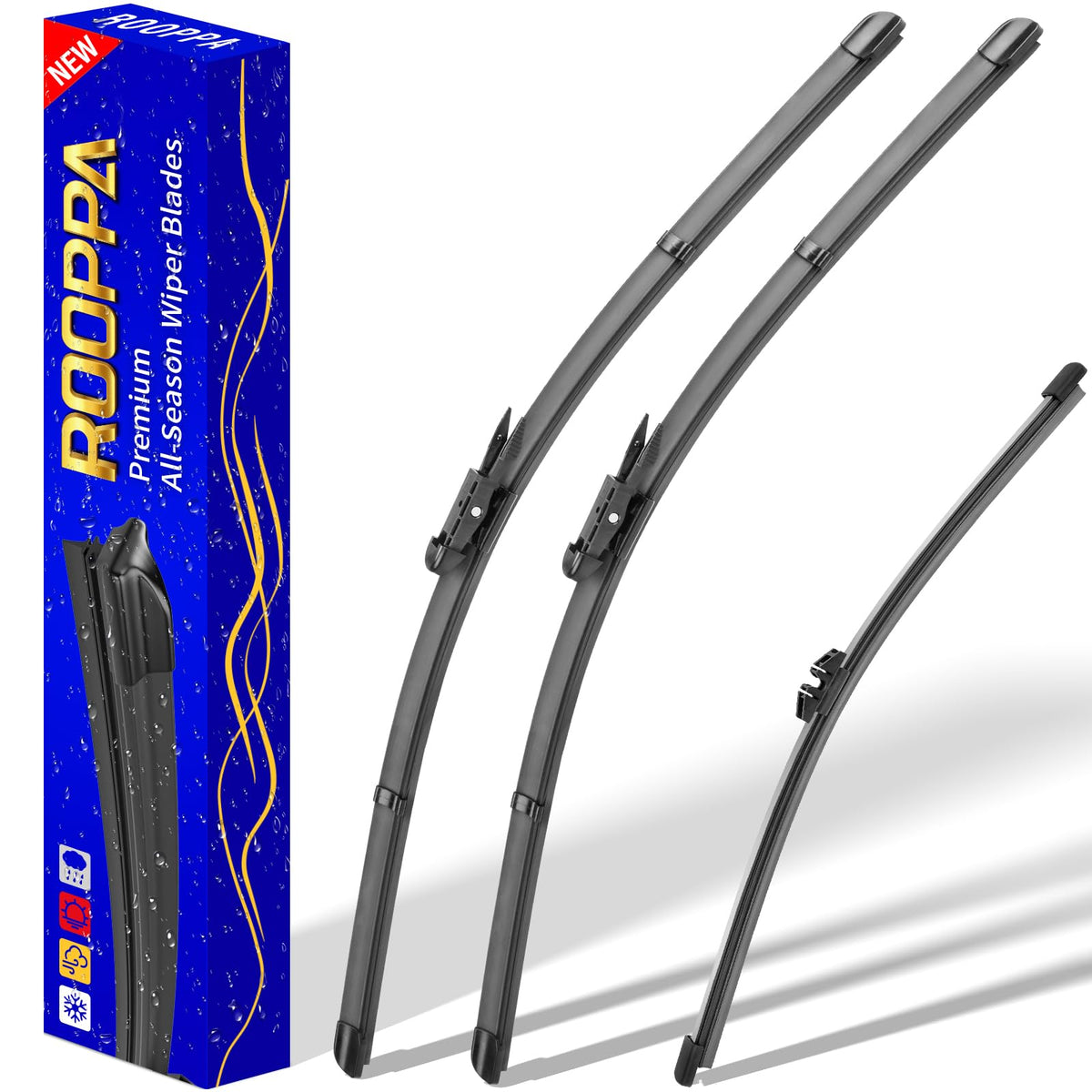 Rooppa Ford Explorer 26-inch front wiper blade for OEM replacement and rain visibility