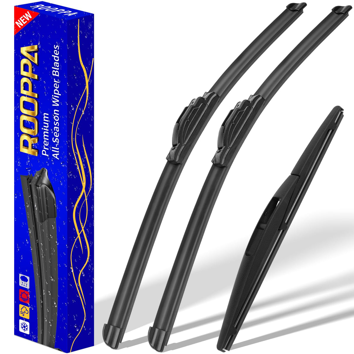 Rooppa 26-inch HR-V wiper blade in action for clear visibility