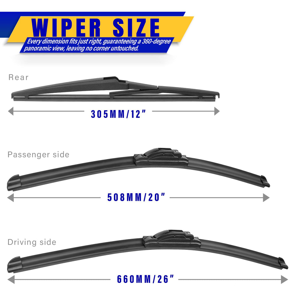 Rooppa Hyundai Palisade 20-inch front wiper blade delivers smooth operation