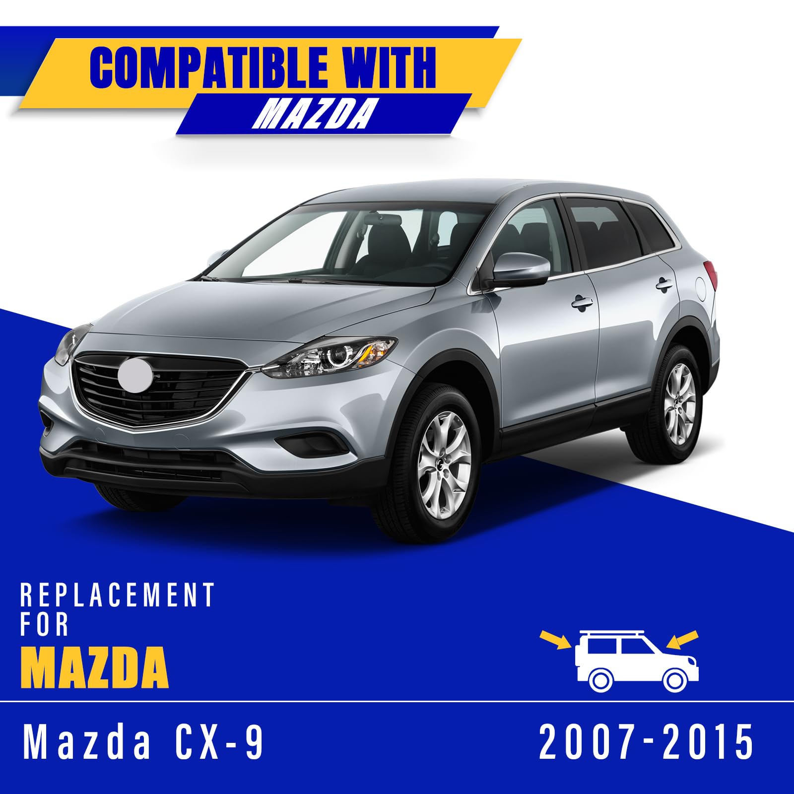 Rooppa Mazda CX-9 wiper blades installation is easy and quick.