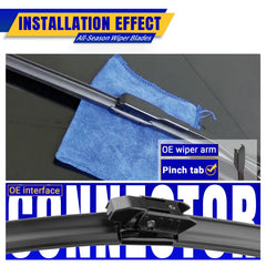 Rooppa Mini Cooper Countryman wiper 10inch close-up for tight corners