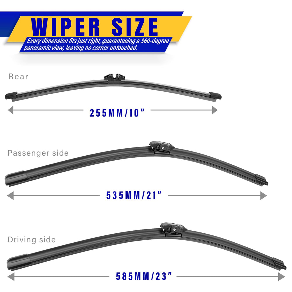 Rooppa Mini Cooper Countryman wiper 21inch side view steady windshield cleaning