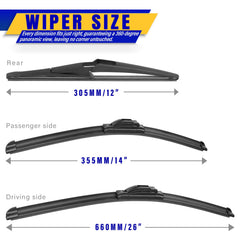 Rooppa OEM replacement wipers deliver precise fit for Rogue models