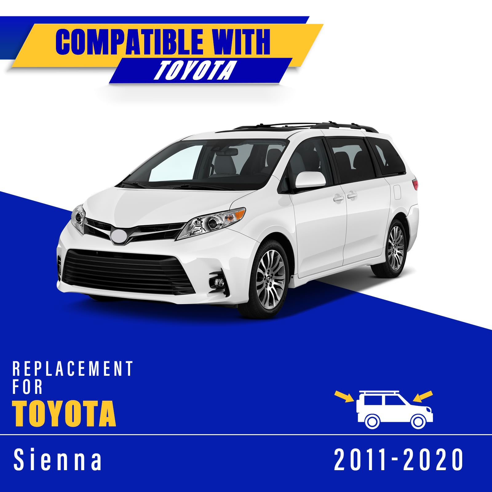Rooppa OEM replacement wiper blades ensure plug-and-play compatibility.