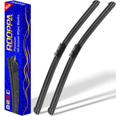 Rooppa Tesla Model S front wiper blades, 28-inch, for clear visibility in rain.