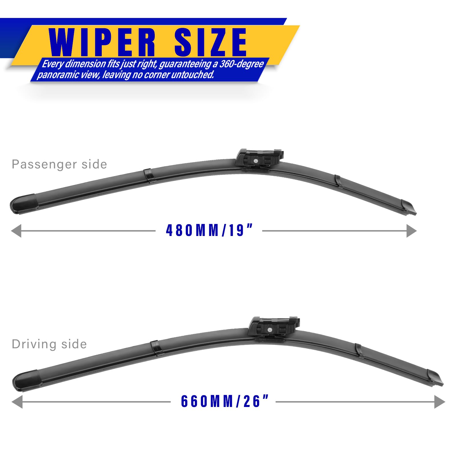 Rooppa Tesla Model Y 19-inch wiper blades deliver smooth, streak-free visibility