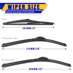 Rooppa 20-inch Highlander front passenger wiper blade for smooth wipe