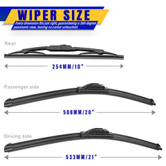 Rooppa wiper blade 21-inch driver side OEM replacement for CR-V