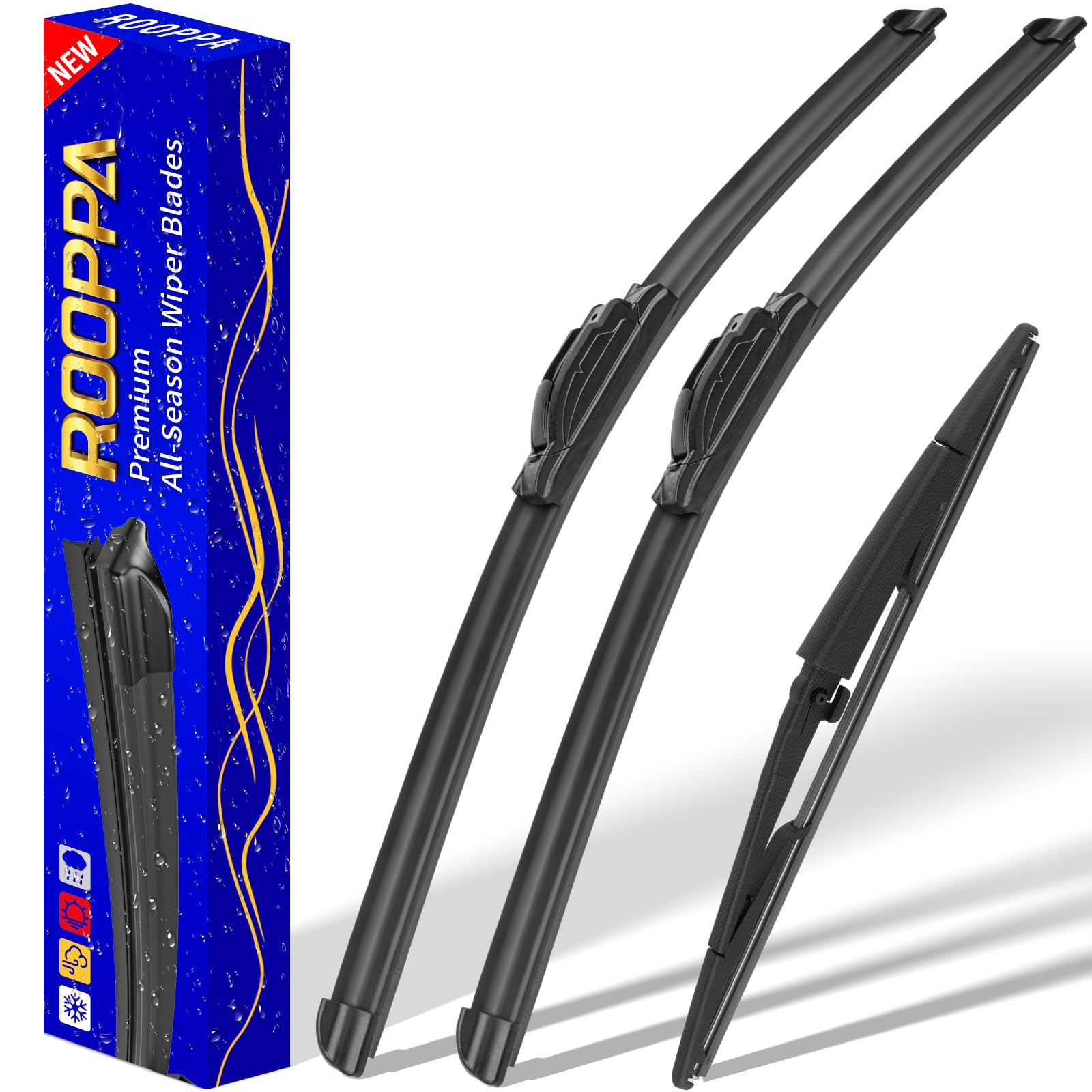 Rooppa Jeep Grand Cherokee front 21inch left wiper blade for rain and clarity