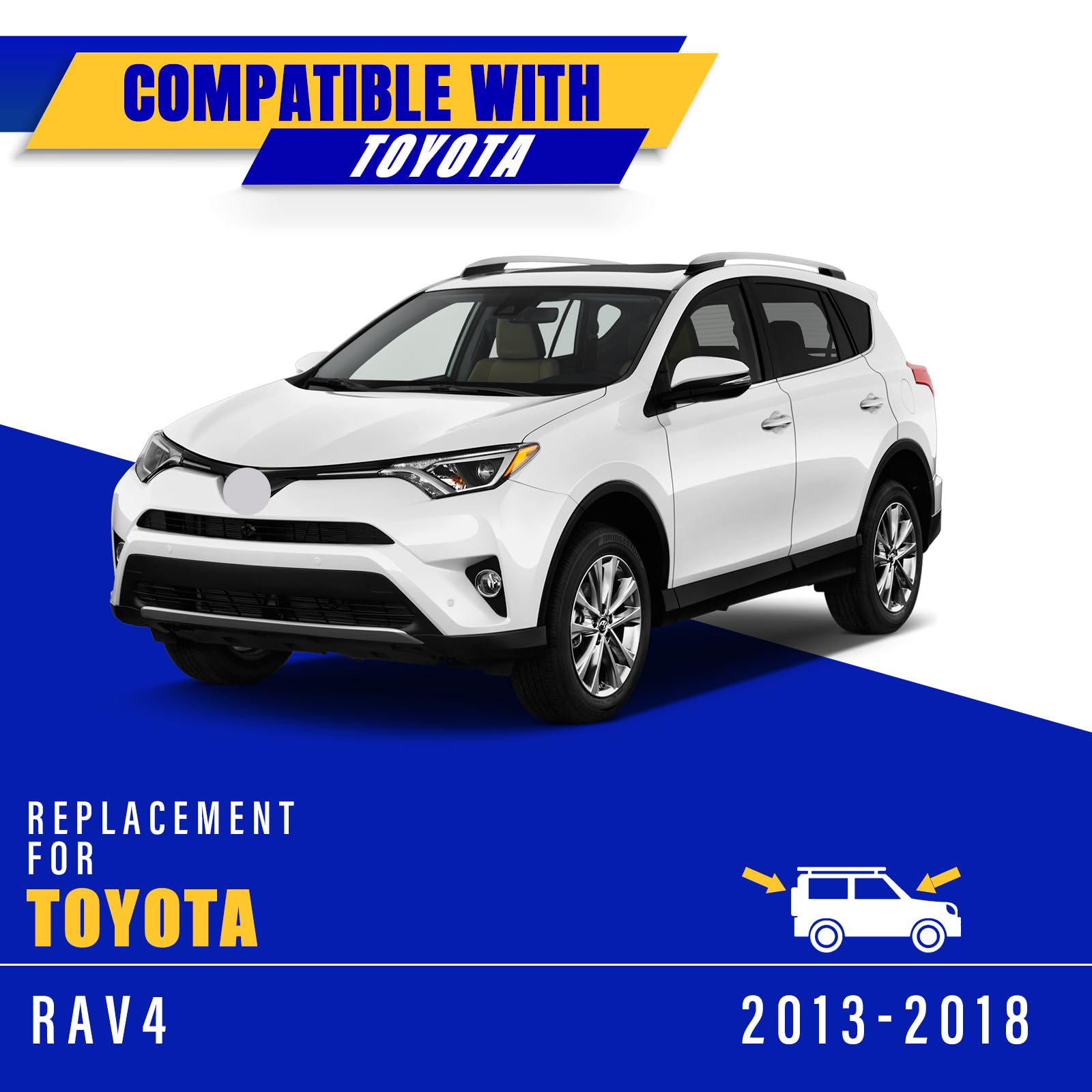 Rooppa Original Equipment replacement blade matches Toyota fit for easy installation.