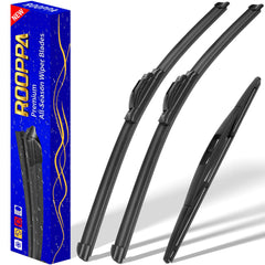 Rooppa 28-inch front wiper blade for Honda Fit improves visibility in rain.