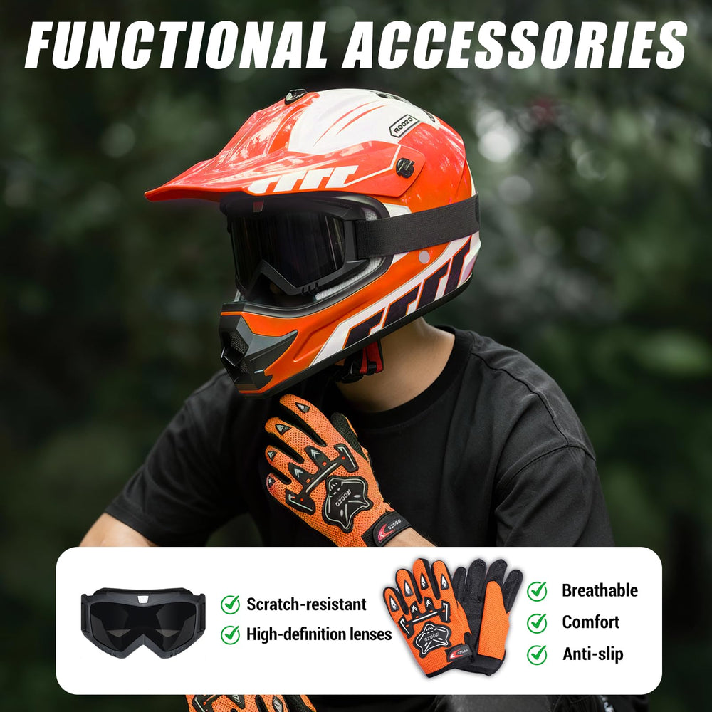 ROOZO adjustable goggles attachment shows quick-fit shield for clear visibility.