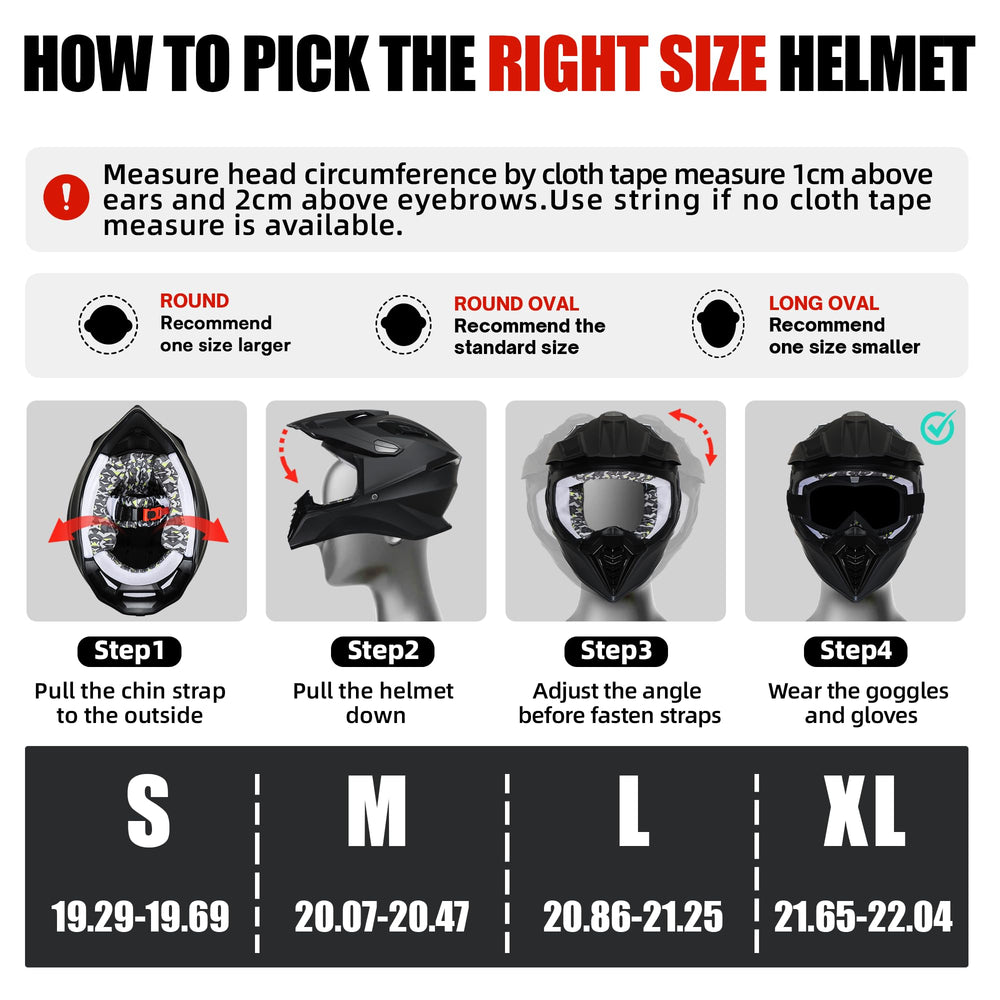 Roozo helmet with gloves included for grip and protection
