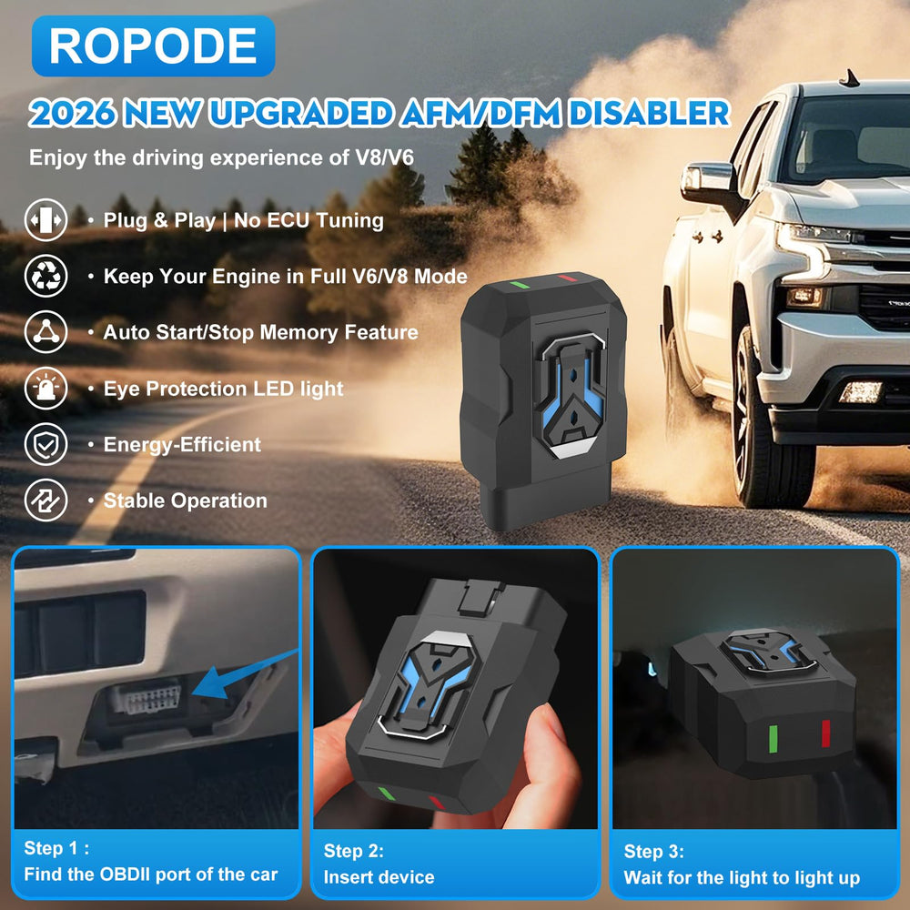 ROPODE AFM Disabler installed under the dash for a clean setup