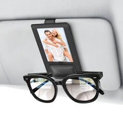 Rosaver 2-in-1 Sunglass Holder with magnetic flap secures eyewear on the road.
