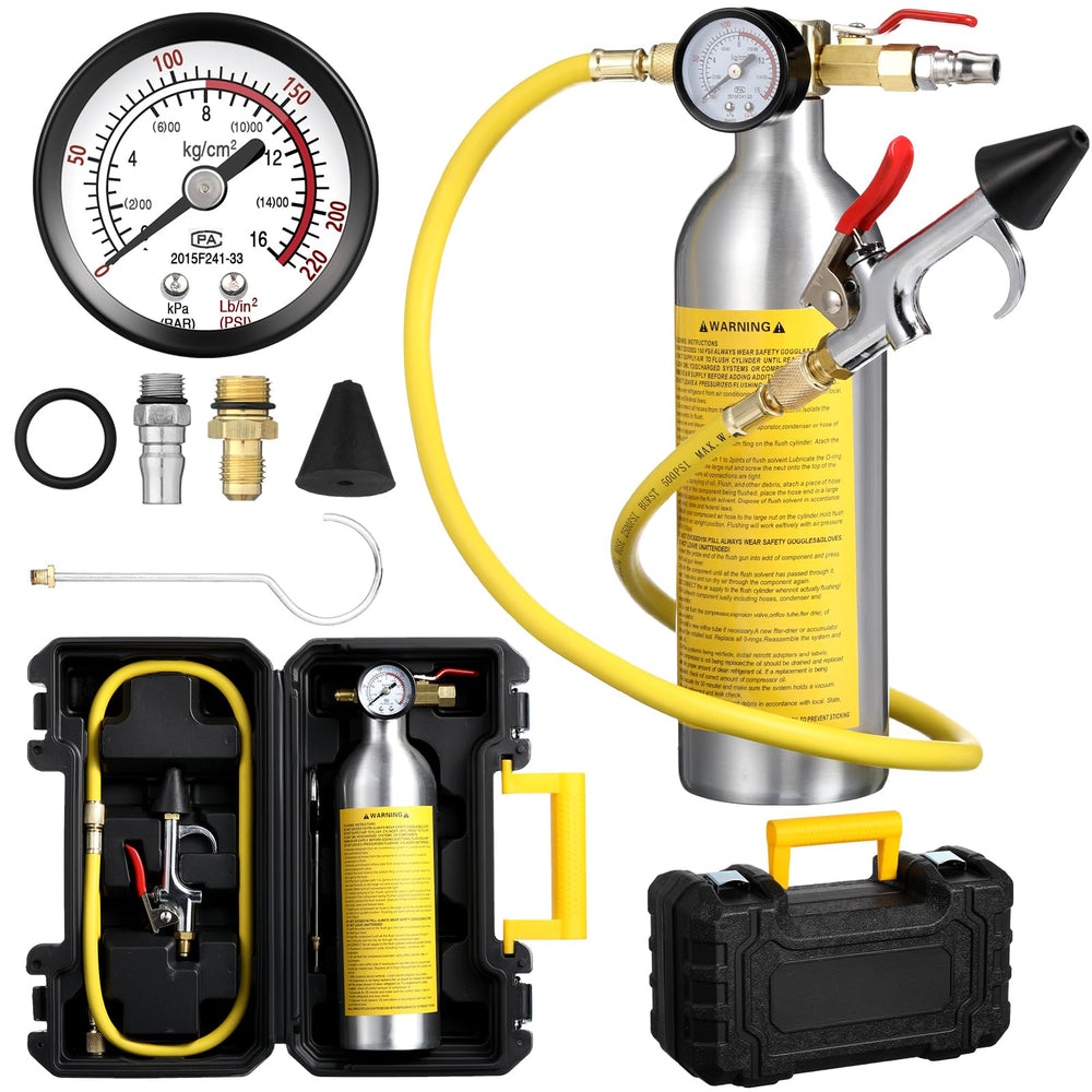 Rossesay AC Flush Kit aluminum can for durable cleaning in high-pressure tasks
