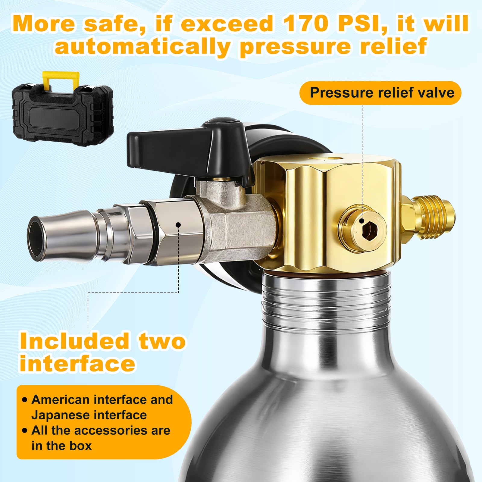 Rossesay AC Flush Kit 35.4 inch hose enables flexible connections
