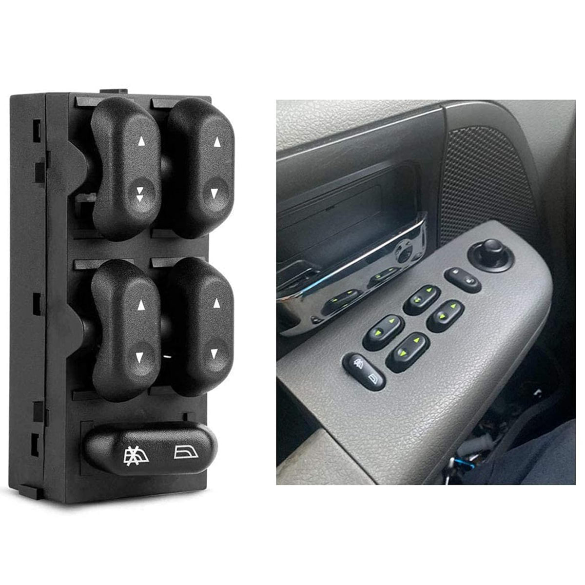 ROSY PIXEL driver side master switch for Ford F-150 enhances window control