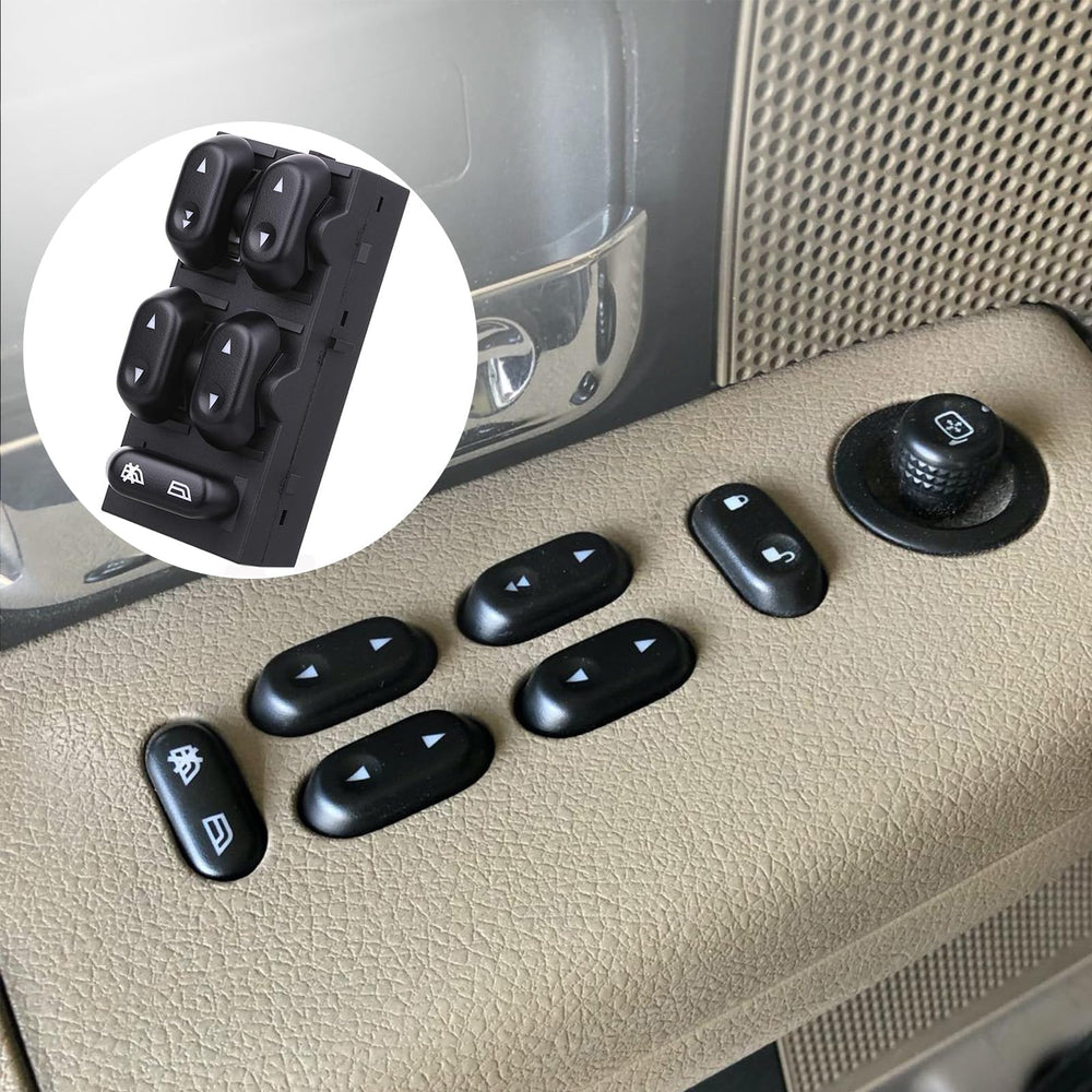 Driver side switch with night visibility feature by ROSY PIXEL
