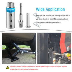 Rosyquarz 1/2in drive socket adapter included for versatile power-tool operation