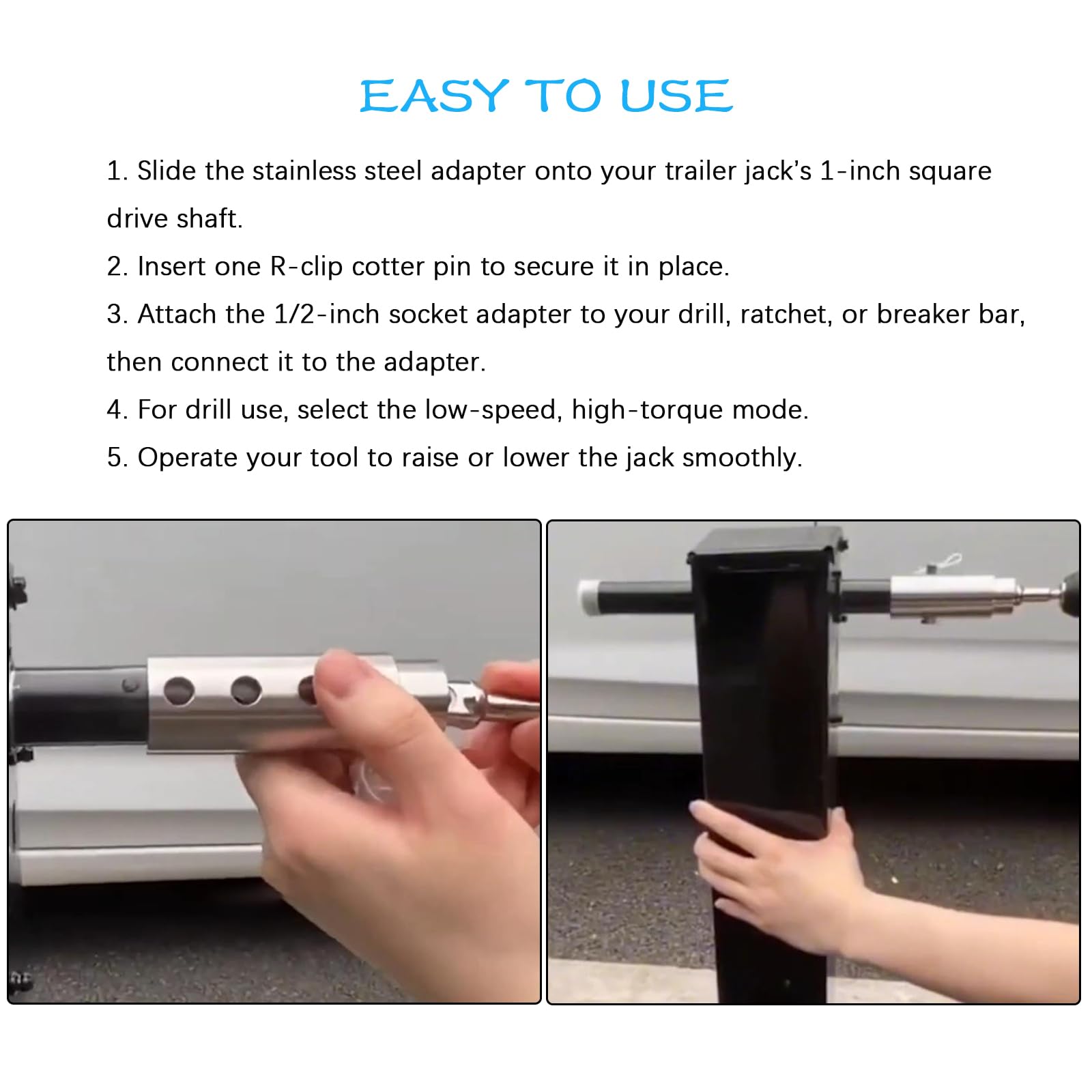 Rosyquarz durable trailer jack accessory for reliable maintenance tasks